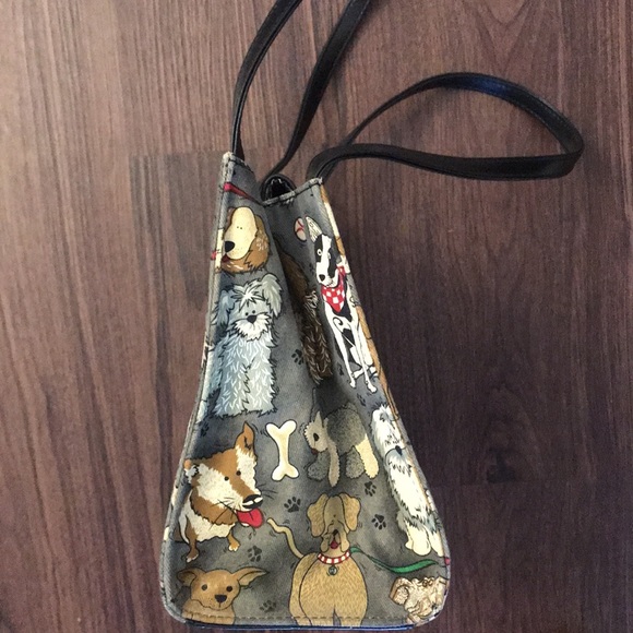 Cute Dog Print Handbag - Shades of Gray/Tan/White - For Ultimate Dog lover! $20 - Picture 4 of 13